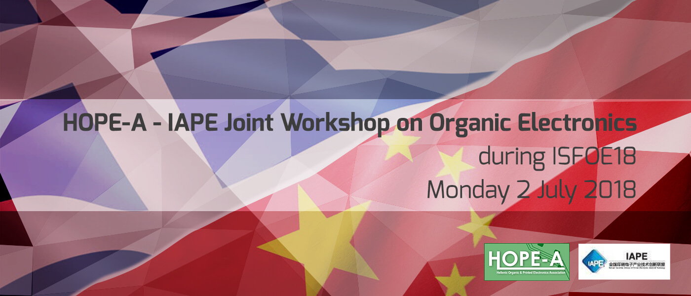 HOPE-A – IAPE Joint Workshop on Organic Electronics