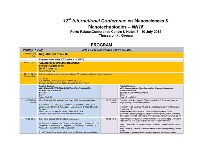 NN15 PROGRAM