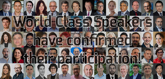World Class Speakers have confirmed their participation!