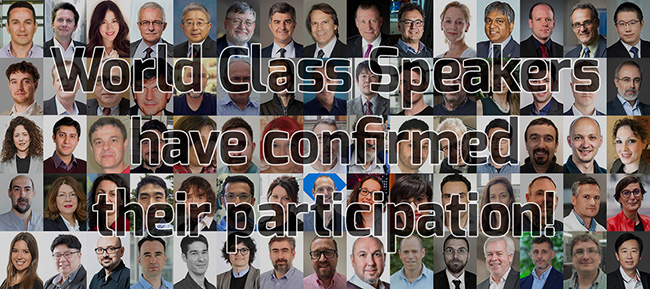 World Class Plenary, Keynote, Invited Speakers have confirmed their participation!